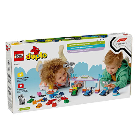 LEGO DUPLO Kasabası F1 Takımı Yarış Arabaları ve Sürücüler 10445