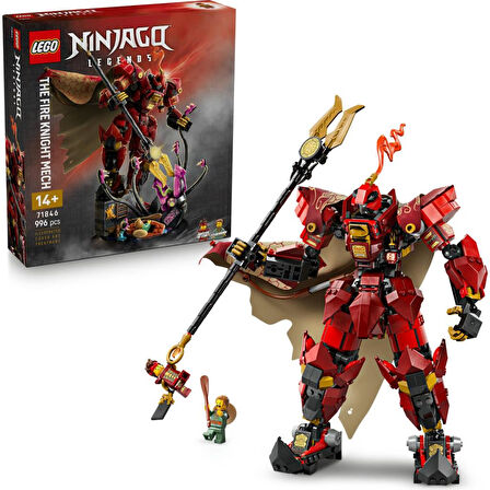 LEGO 71846 Nınjago® Ateş Şövalyesi Robotu - 14 Yaş ve Üzeri Çocuklar Için Minifigür Içeren Yaratıcı Oyuncak Yapım Seti (996 Pr)