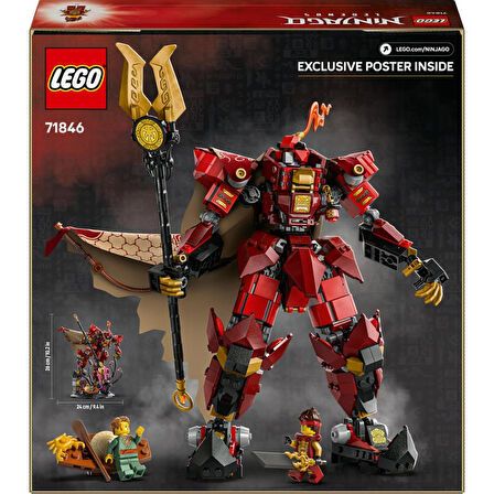 LEGO 71846 Nınjago® Ateş Şövalyesi Robotu - 14 Yaş ve Üzeri Çocuklar Için Minifigür Içeren Yaratıcı Oyuncak Yapım Seti (996 Pr)