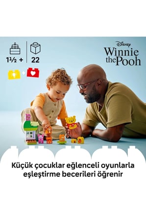® DUPLO® | Disney Ayı Winnie’nin Doğum GünüPartisi 10457 - 1½+ Eğitici Oyuncak Yapım Seti (22P)