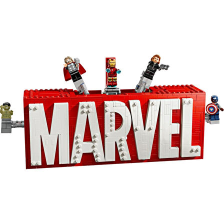 LEGO 76313 Marvel: MARVEL Logosu ve Minifigürleri
