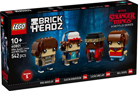 LEGO 40801  Stranger Things Mike, Dustin, Lucas ve Will Figürleri