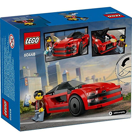 LEGO City Kırmızı Spor Araba 60448 (109 P)