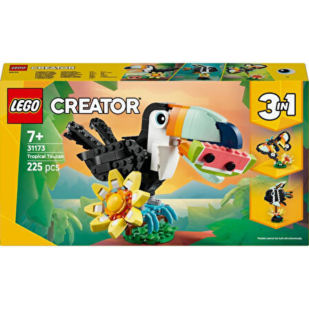 LEGO 31173 Creator 3'ü 1 Arada Vahşi Hayvanlar: Tropikal Tukan Kuşu 