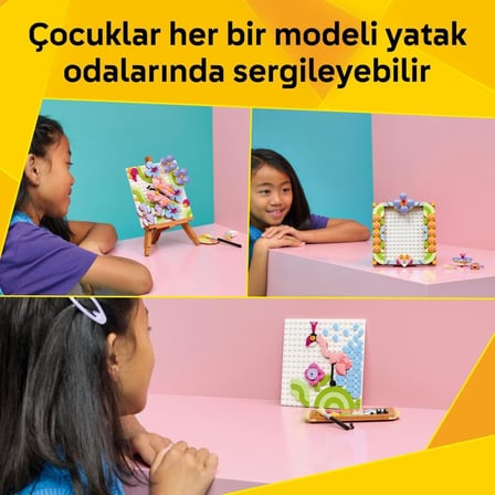 LEGO 31390  Creator 3’ü 1 arada Çiçekli Tablo - 8+ Yaş için Çerçeve veya Palet ve Resim Olabilen Oyuncak Yapım Seti (348 Parça)