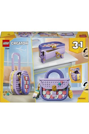 ® Creator 3’ü 1 Arada Saklama Bölmeli Tasarım Çanta 31391 - 8+ için Oyuncak Yapım Seti (272P)