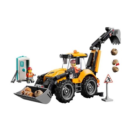 60480 Lego City Rides Sarı Kazıcı Yükleyici 301 parça +7 yaş