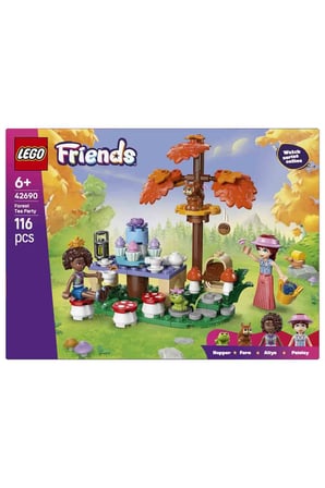 Lego Friends Orman Çay Partisi - 2 Mini Bebek, Kurbağa ve Sincap İçeren Yapım Seti – 42690