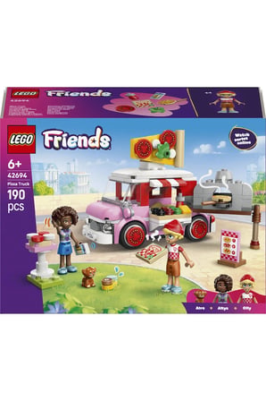 ® Friends Pizza Kamyonu 42694 - 6 Yaş ve Üzeri Çocuklar için Oyuncak Yapım Seti (190 Parça)