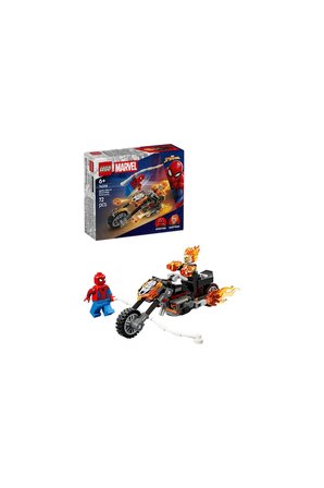 ® ǀ Marvel Örümcek Adam vs. Ghost Rider Motosikleti 76335 - 6+ Yaratıcı Oyuncak Yapım Seti (72P)