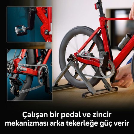 LEGO 11380  Icons Yol Bisikleti - Yetişkinler için Vites Mekanizması ve Fren Kaliperleri İçeren Model Yapım Seti (1015 Parça)