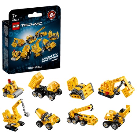LEGO Technic 42233 Mighty Machines Güçlü Makineler Seri 1 Sürpriz İnşaat Aracı 44 Parça