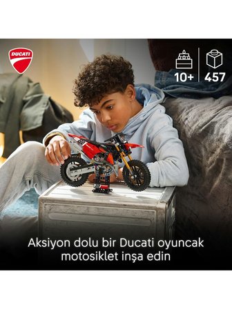 Lego Technic Ducati Desmo450 MX Factory Motosiklet 42238
