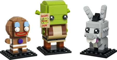 LEGO 40923  Shrek Şrek, Eşek ve Kurabiye Adam Figürleri