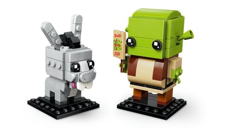 LEGO 40923  Shrek Şrek, Eşek ve Kurabiye Adam Figürleri