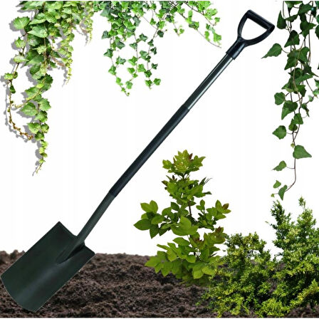 Fiskars 1004812 Ergonomik Bahçe Küreği Düz Uçlu