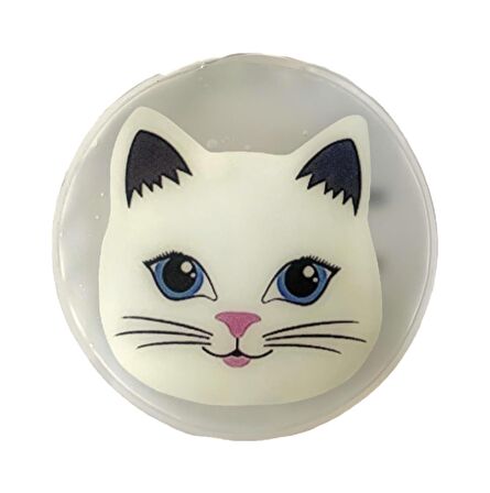 KEDİLİ CEP SOBASI,EL ISITICI,SICAK SU TORBASI PVC  9cm