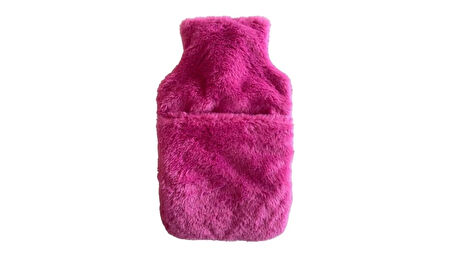 SICAK SU TORBASI CEPLİ PEMBE PELUŞ TERMOFOR 32,5x17,5cm  1500 ML