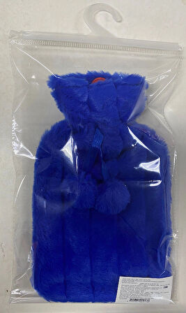 SICAK SU TORBASI PONPONLU MAVİ 26x17x2cm 750ml