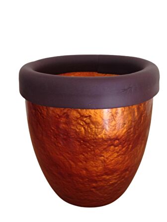 ALTIN RENKLİ BÜYÜK BOY KAPAKLI ÇÖP KOVASI POLİRESİN 19x19x23cm