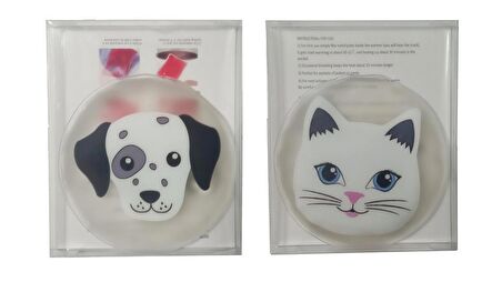 KEDİ VE KÖPEKLİ CEP SOBASI,EL ISITICI,2 ADET SICAK SU TORBASI PVC  9cm