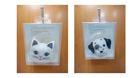 KEDİ VE KÖPEKLİ CEP SOBASI,EL ISITICI,2 ADET SICAK SU TORBASI PVC  9cm