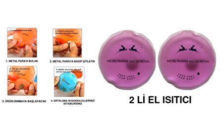 PEMBE CEYLAN CEP SOBASI,EL ISITICI,2 ADET SICAK SU TORBASI PVC  9cm