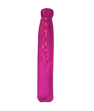 SICAK SU TORBASIBOYUN VE OMUZ ICIN  UZUN PELUŞ PEMBE 2LT TERMOFOR 75x13CM