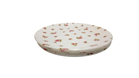 MELAMİN TABAK 5 ADET ÇİÇEK DESENLİ 23x23x1,5cm