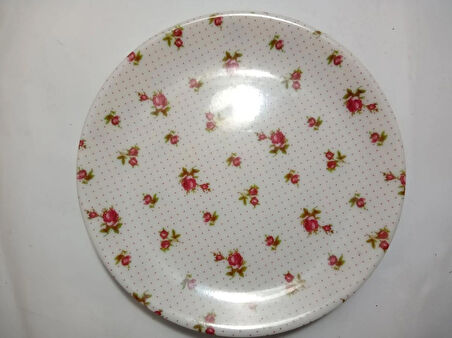 MELAMİN TABAK 5 ADET ÇİÇEK DESENLİ 23x23x1,5cm