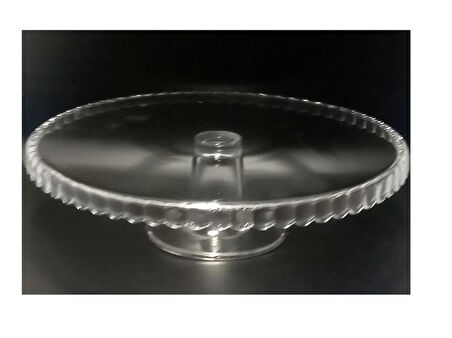  AYAKLI KEK STANDI.CAM SERVİS,SUNUM PASTA TABAĞI AYAKLI 32x32x8,5cm