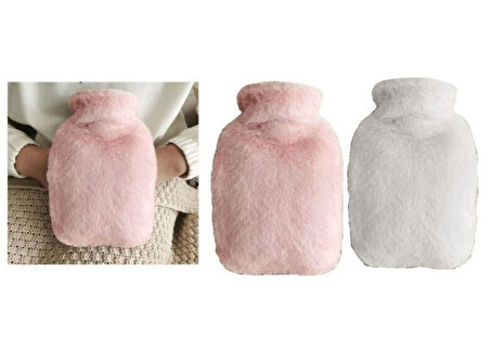 SICAK SU TORBASI 2 ADET,YAN CEPLİ PELUŞ TERMOFOR 27x17x2cm  750ml