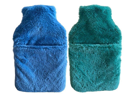 SICAK SU TORBASI 2 ADET,CEPLİ PELUŞ TERMOFOR 32,5x17,5cm  1500 ML