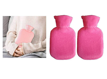 SICAK SU TORBASI 2 ADET,KOYU PEMBE 23x15x2cm 250 ml