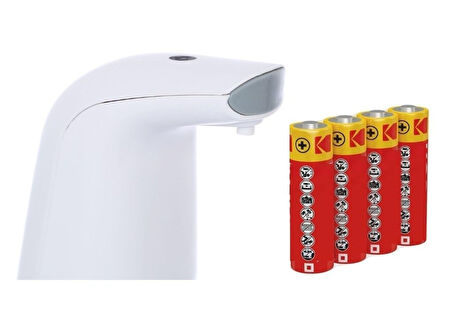 SENSORLU USB KABLOLU SIVI SABUNLUK KOPUK VERİCİ,PİLLER DAHİL 21X5X10CM 300ML BANYO SETİ