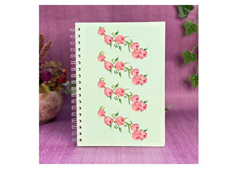 DEFTER STİCKER,LAPTOP STİCKER PEMBE GÜLLÜ PVC 70X50X0,5CM