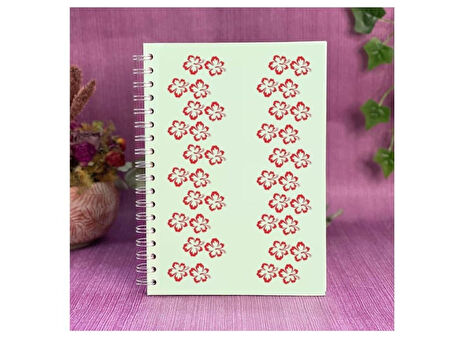 DEFTER STİCKER,LAPTOP STİCKER  PEMBE ÇİÇEKLİ PVC 48X33X0,5CM