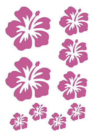 DEFTER STİCKER,LAPTOP STİCKER  PEMBE ÇİÇEKLİ PVC 48X33X0,5CM