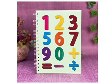 DEFTER STİCKER,LAPTOP STİCKER RAKAMLI DESEN PVC 48X33X0,5CM