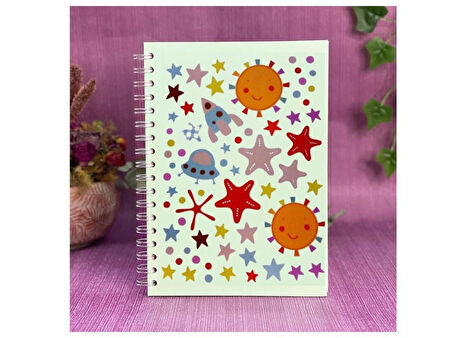 DEFTER STİCKER,LAPTOP STİCKER  UZAYLI DESENLİ PVC 70X50X0,5CM