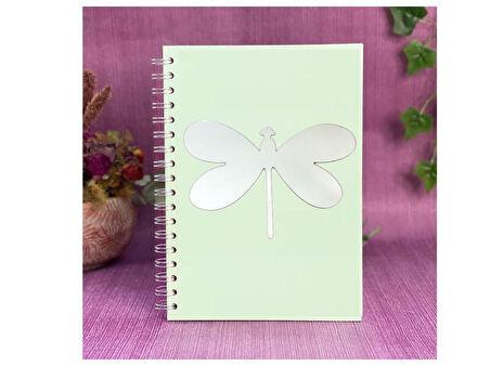DEFTER STİCKER,LAPTOP STİCKER  AYNALI  KELEBEK ŞEKİLLİ 20X13X0,6CM