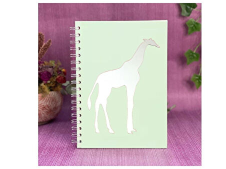 DEFTER STİCKER,LAPTOP STİCKER  AYNALI  ZÜRAFA ŞEKİLLİ 20X14X0,6CM