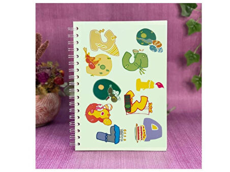 2 ADET DEFTER STİCKER,LAPTOP STİCKER  RENKLİ RAKAMLI PVC 48X33X0,5CM