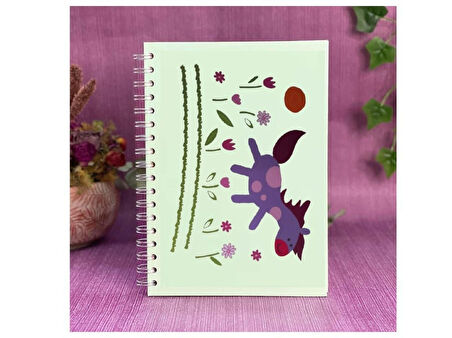 2 ADET DEFTER STİCKER,LAPTOP STİCKER KÜÇÜK AT DESENLİ PVC 70X50X0,5CM