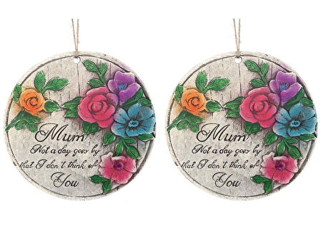 2 ADET ASILABİLİR BALKON VE BAHÇE SÜSÜ GELİNCİKLİ,ANNE TEMALI YUVARLAK 15X15X1,1CM DUVAR SÜSÜ,TAŞI BALKON,BAHÇE VE ODA DEKOR  HOŞGELDİNİZ TABLO,TABELA