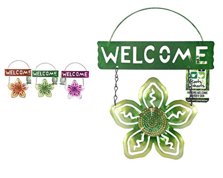 2 ADET BALKON VE BAHÇE HOŞGELDİNİZ TABELASI YEŞİL ÇİÇEKLİ 26X20X0,2CM  DUVAR SÜSÜ BALKON,BAHÇE VE ODA DEKOR  HOŞGELDİNİZ TABLO,TABELA