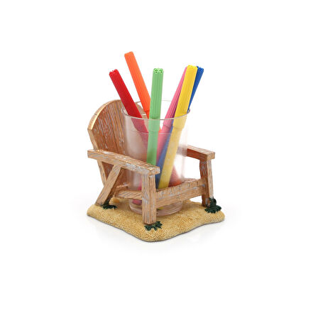 2 ADET KALEMLİK SANDALYE MODEL OFİS GERECİ 13X11X10CM 200ML