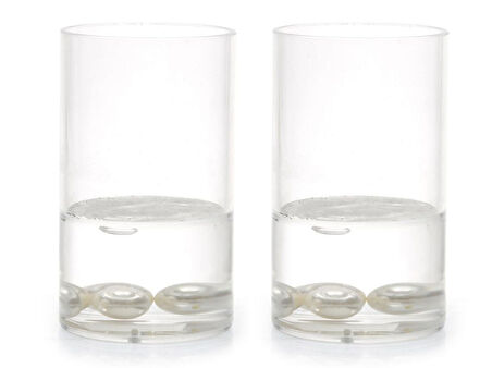 2 ADET KALEMLİK SU İÇİNDE İNCİLİ MODEL OFİS GERECİ 7X7X13CM 300ML