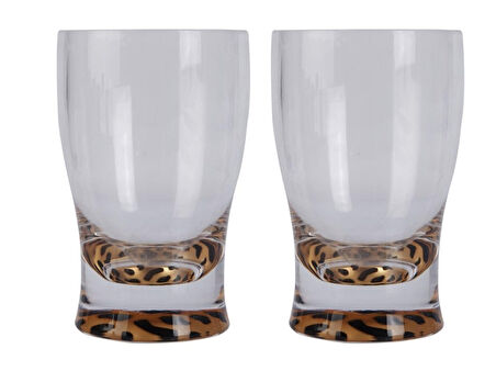 2 ADET KALEMLİK LEOPAR DESENLİ OFİS GERECİ 6X6X11CM 300ML