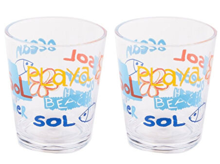 2 ADET KALEMLİK DENİZ DESENLİ OFİS GERECİ 8X8X9CM